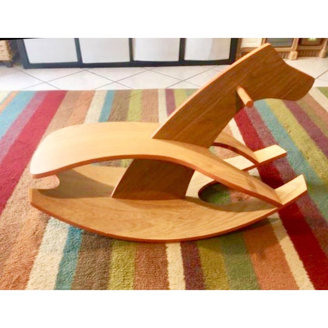 Modernist Creative Playthings Style Bentwood Child Kid’s Rocking Horse