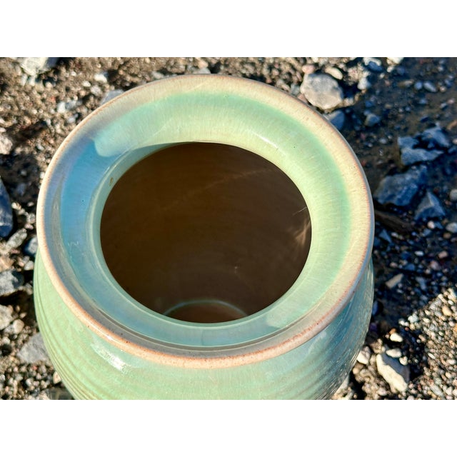 Ceramic Majolica Vase by Martha Katzer for the Karlsruhe Majolica Manufactory, Germany, 1940s For Sale - Image 7 of 18