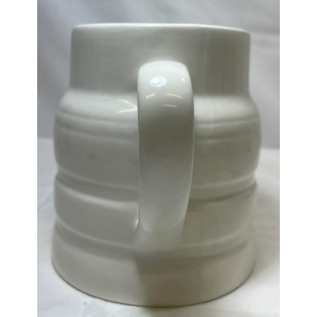 Shabby Chic Vintage White Ironstone Pitcher /Jug Made in England - Circa 1960’s For Sale - Image 3 of 9