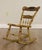 19th Century Antique 19tth Century Hand Painted Childs Rocking Chair For Sale - Image 5 of 12
