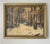 1900s American Tonalist Winter Forest Landscape Oil Painting by f.m. Lamb - Framed For Sale - Image 15 of 15
