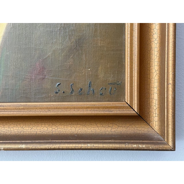 Vintage Oil Painting Portrait "The Red Boy" Framed For Sale - Image 11 of 13