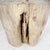 Beige Beige Large Petrified Wood Organic Stomp Shape Stand End Side Table Pedestal For Sale - Image 8 of 9