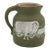 1960 North Carolina Cameo Decorated Small Pottery Pitcher by Walter Stephen For Sale