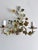 Vintage Florentine Style 2-Light Floral Tole Wall Sconces in Hand-Painted Polychrome Metal, 1960s, Set of 2 For Sale - Image 4 of 18