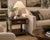 Contemporary Late 20th Century Old Chapel Sagewood™ Mission End Table Dried Thyme Green, Satin Walnut & Antique Gold For Sale - Image 3 of 4