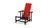Red and Blue Armchair by Gerrit Thomas Rietveld for Cassina For Sale - Image 6 of 10