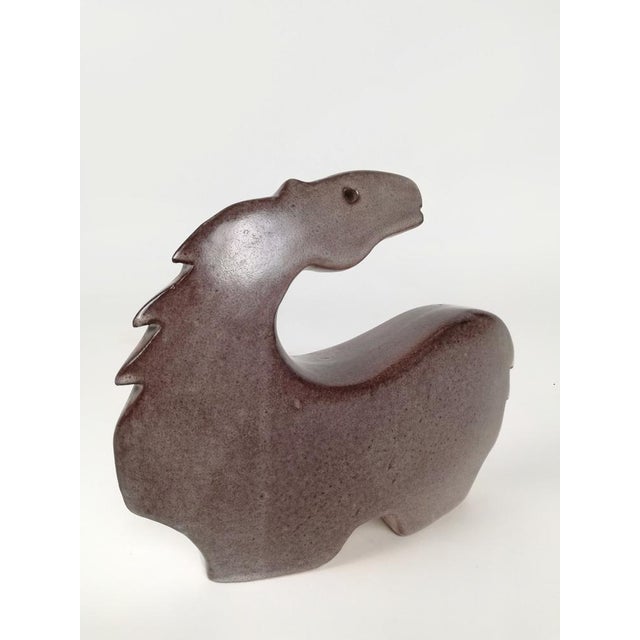 Mid-Century Ceramic Horse Sculpture, Italy, 1970s For Sale - Image 13 of 15