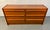 Vintage Danish Six-Drawer Teak Dresser W/ Sculpted Handles For Sale - Image 4 of 11