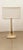 Mid-Century Modern Square Brass Lamp with Lampshade For Sale - Image 3 of 8