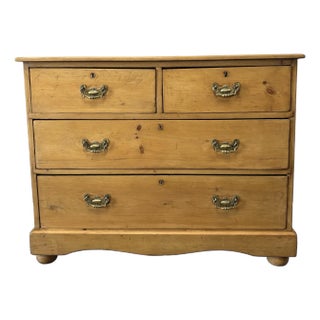 Antique English Pine Chest of Drawers For Sale