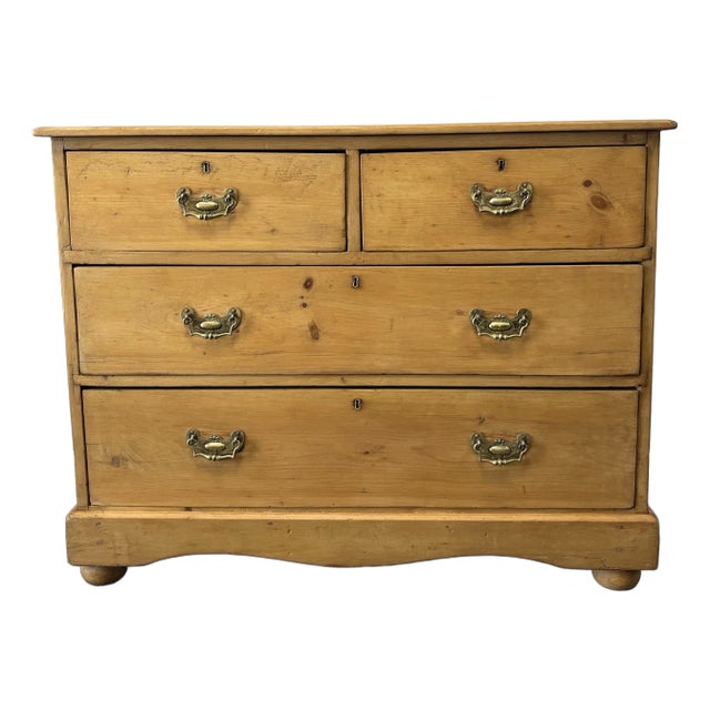 Antique English Pine Chest of Drawers For Sale