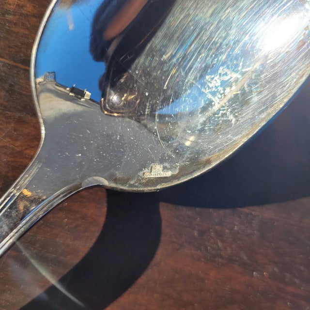 Metal Art Deco Boréal Flatware Set in Silver-Plated Metal by Luc Lanel for Christofle, 1930s, Set of 89 For Sale - Image 7 of 18