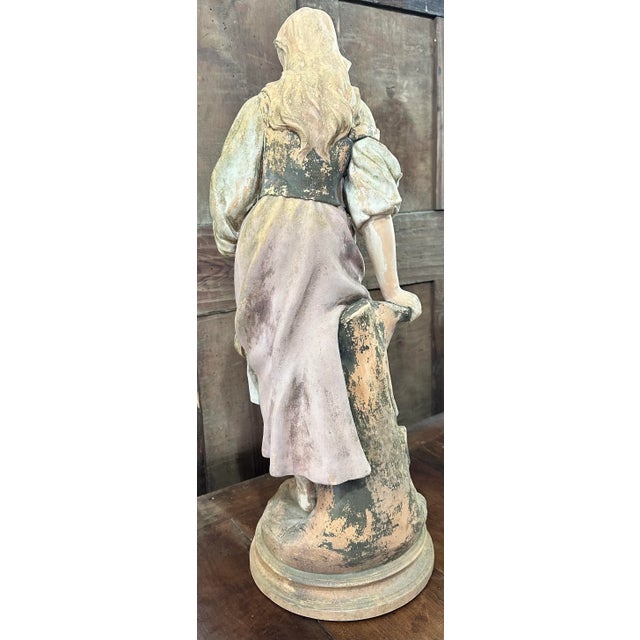 Late 19th Century French Maiden Sculpture For Sale - Image 4 of 9