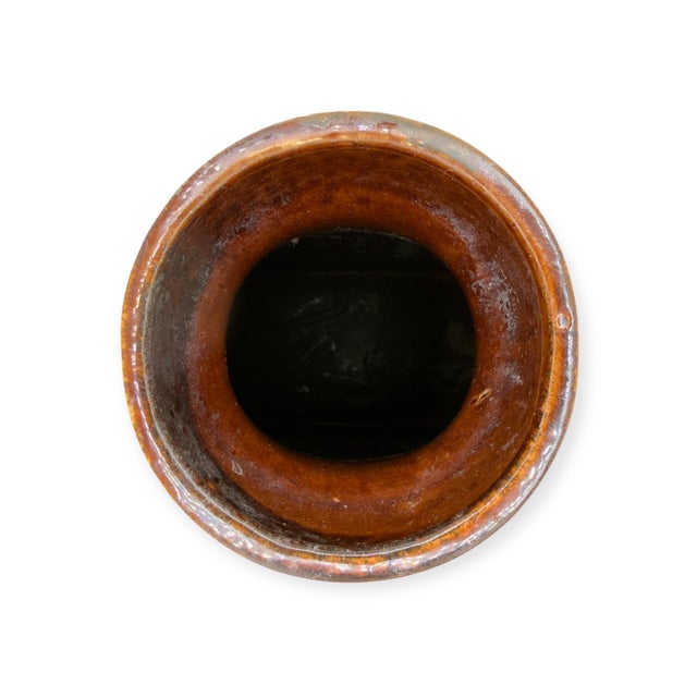 Brown Large West German Ceramic Floor Vase from Scheurich Keramik, 1960s For Sale - Image 8 of 18