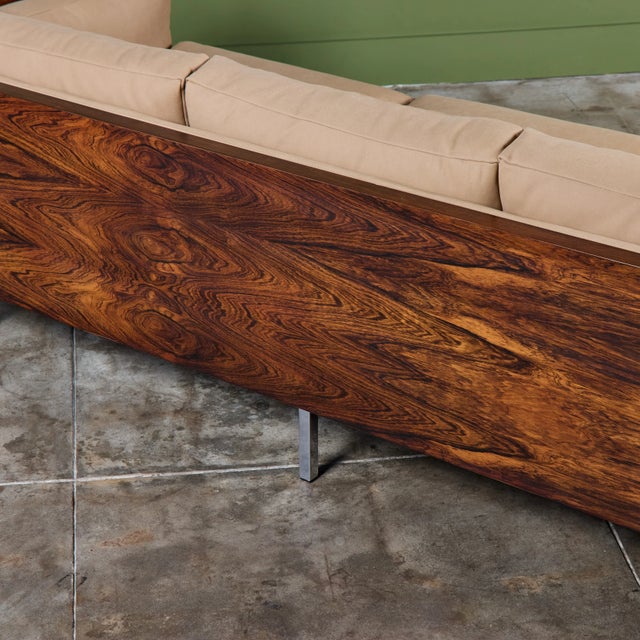 Milo Baughman Rosewood Case Sofa for Thayer Coggin For Sale - Image 14 of 18