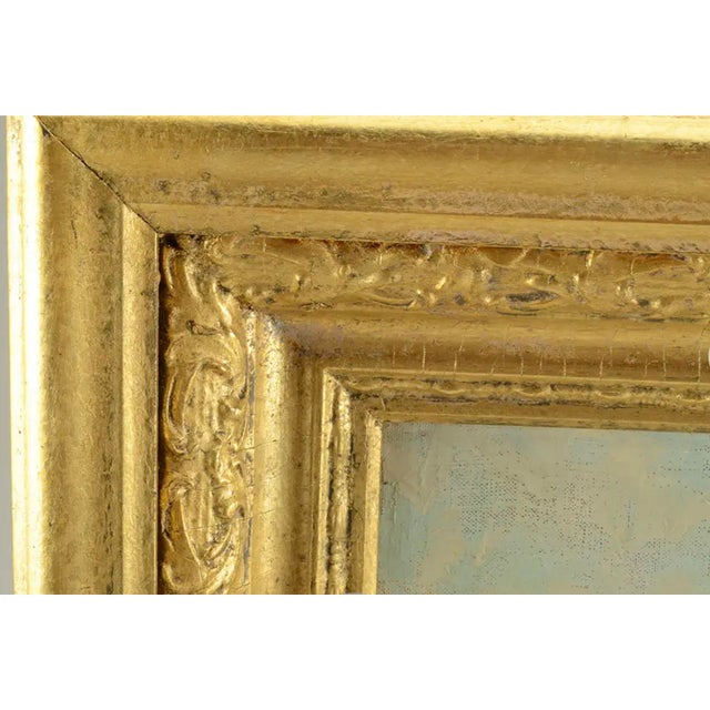 1950s 1950s Original Mid-Century Children in a Field Acrylic Painting on Stretched Canvas Anco Bilt 20 Signed For Sale - Image 5 of 9