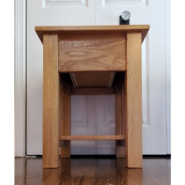 Up for your consideration is a pair of stunning, custom bench-made Mission-style accent tables handcrafted in 2020 by...