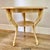 Outstanding Mid 20th Century 2 tier, round side table with carved legs with hoof feet and original custom painted blonde...