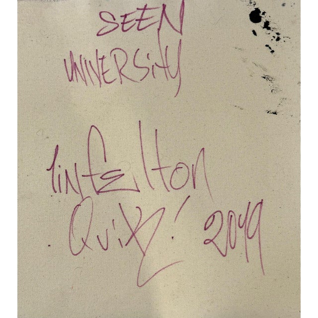 Modern Quik, Lin Felton, Seen University, 2019, Acrylic on Canvas For Sale - Image 3 of 4