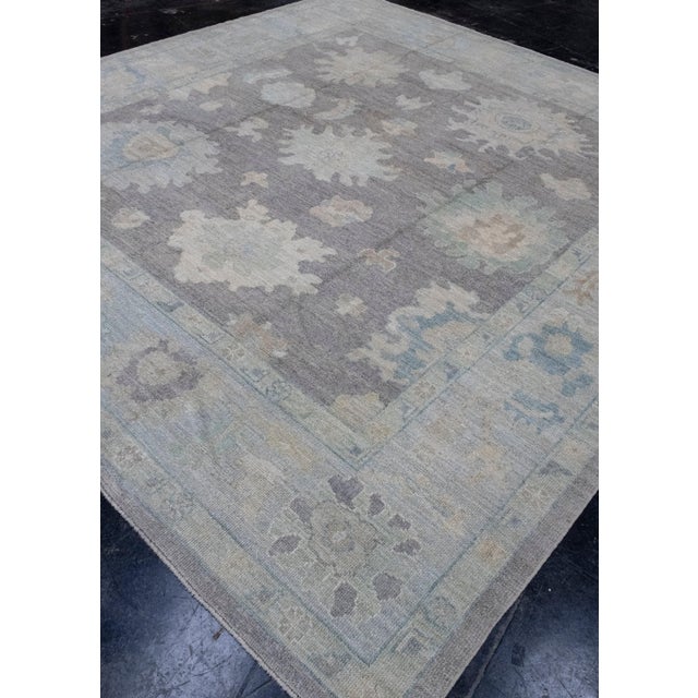 Square Turkish Oushak Rug 10'1" x 10'6" For Sale - Image 4 of 8