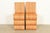 A gorgeous pair of sculptural Organic Modern pencil reed rattan bar stools In the manner of Gabriella Crespi Italy, Circa...