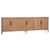 Crafted from salvaged pine and elevated on a hammered iron base, this extra-long six-door credenza makes a subtle yet...