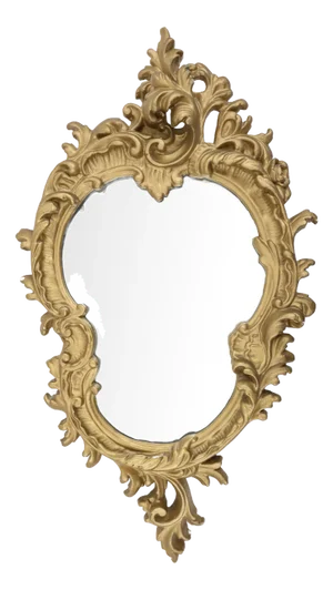 Vintage Belgium Gold Framed Mirror, 1950s