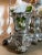 French Early 20th Century French Silver Bouillotte Lamp With Flower Vases For Sale - Image 3 of 11