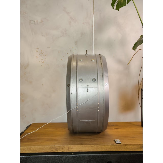 Gray RFT Double-Faced Illuminated Railway Station Clock, Germany, 1950s For Sale - Image 8 of 15