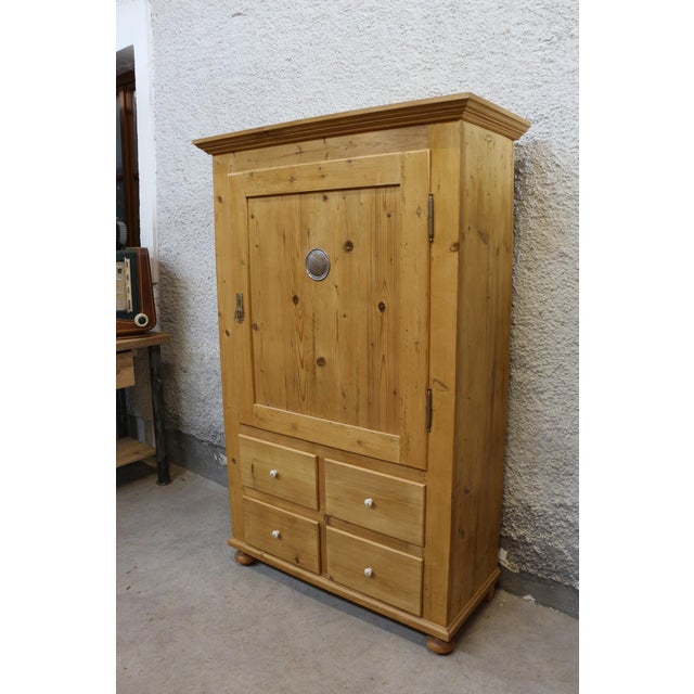 Antique Bread Cupboard in Spruce For Sale - Image 12 of 13