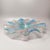 1960s Gorgeous big blue, pink and green centerpiece by Linea Arte Murano in Murano glass. Made in Italy The item is signed...