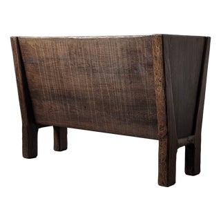 Wabi-Sabi Wooden Planter, Aarhus, Denmark, 1940s For Sale