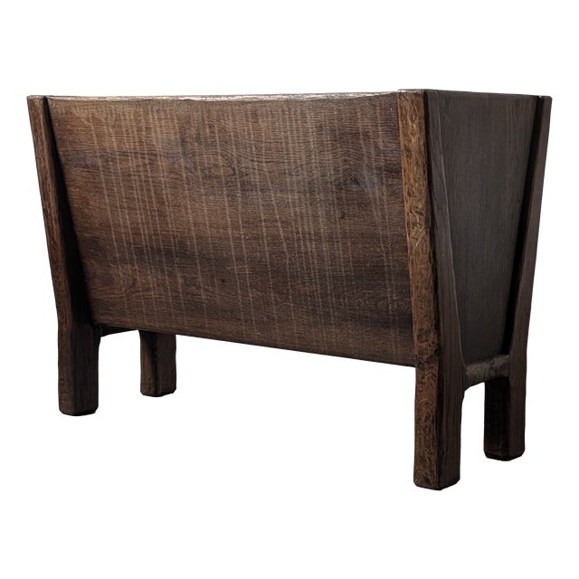 Wabi-Sabi Wooden Planter, Aarhus, Denmark, 1940s For Sale