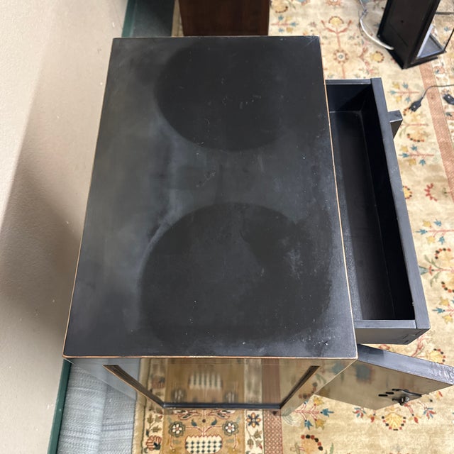 Asian Mini Black Lacquer Chest For Sale - Image 10 of 11