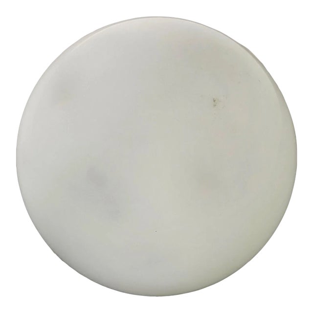 White Modern Marble Sphere Round Ball Art Sculpture For Sale