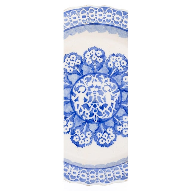 Ceramic Earthenware Plate with Scalloped Rim, 19th Century For Sale - Image 7 of 8