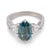 Contemporary Gia 3.34 Carat No Heat Sapphire Diamond Platinum Engagement Ring, Size 7.25 For Sale - Image 3 of 7