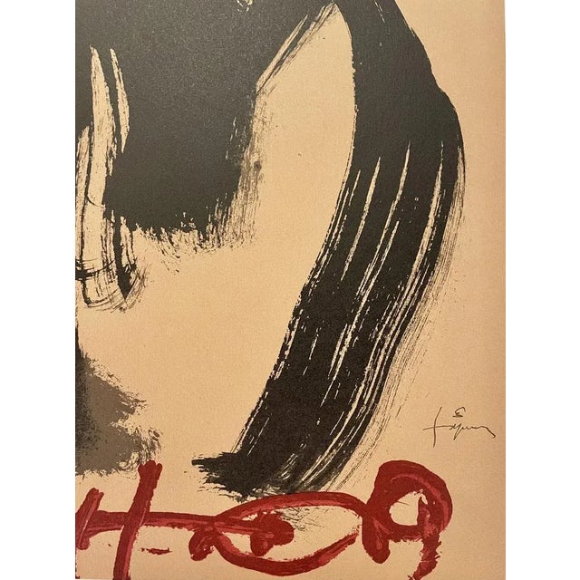 Antoni Tàpies M.Ojos y Cruz Lithography on Guarro paper. Signed in the board and numbered in pencil. Publisher: Polígrafa,...