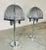 Metal Vintage Mid-Century Modern Pair of Laurel Style Chrome Wire Mesh Table Lamps For Sale - Image 7 of 8