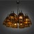 German Art Deco Chandelier in Yellow Glass and Metal, 1930s For Sale - Image 15 of 18