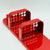 Red Wall Organizer with Mirror by Makio Hasuike for Gedy, Italy, 1970s For Sale - Image 9 of 18