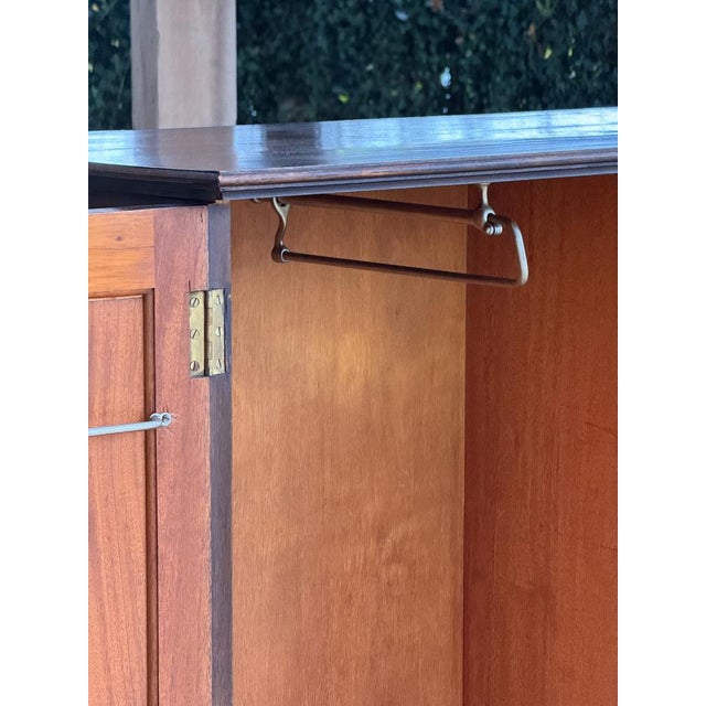 Edwardian The Valet Compactum Wardrobe in Walnut & Cedar, 19th Century For Sale - Image 12 of 18