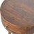 Modern Circular Solid Wood Table With Polished Finish For Sale - Image 3 of 8