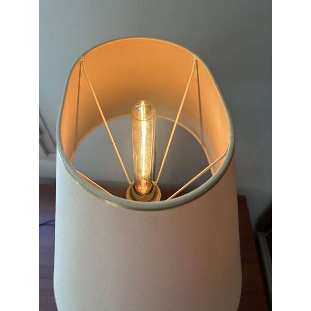Beige Hollywood Regency Table Lamp, 1970s For Sale - Image 8 of 10