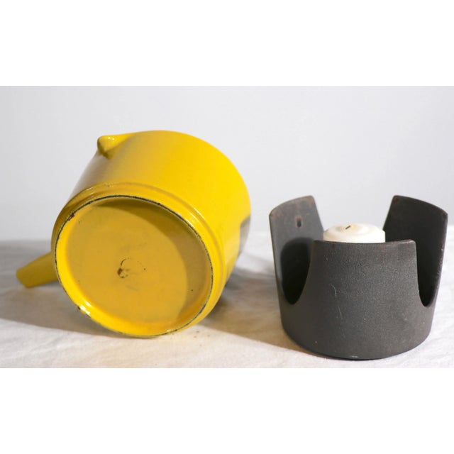 1950s Danish Modern Enamel Warmer by Michael Lax for Copco For Sale - Image 5 of 8