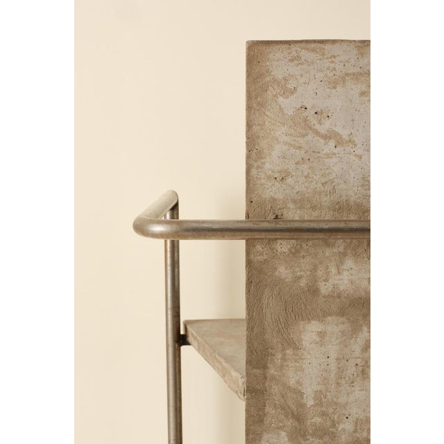 Sculpture Materials Concrete Chair by Jonas Bohlin for Källemo, Sweden, 1980s For Sale - Image 7 of 10