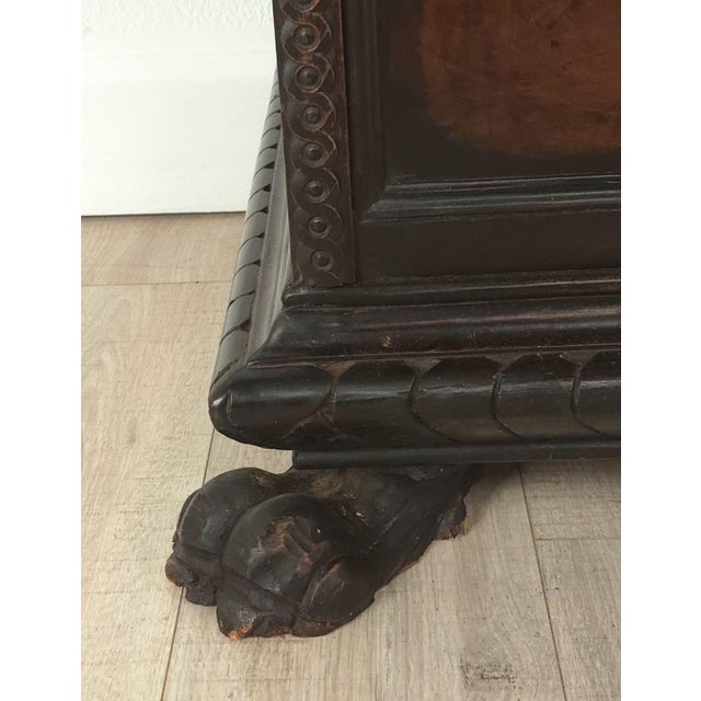 Brown 18th or 17th Century Italian Walnut Dowry Chest or Cassone For Sale - Image 8 of 12