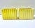 Vintage Yellow Ceramic Fluted Planters, Pair – Mid-Century Modern For Sale - Image 4 of 7