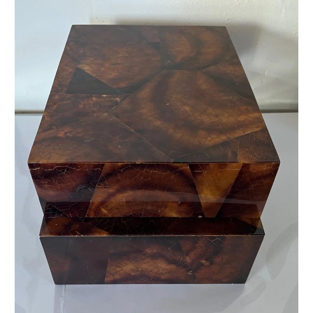 Art Deco Japanese Lacquer Graduated Stacking Display Stands or Plateaus - a Pair For Sale - Image 3 of 13